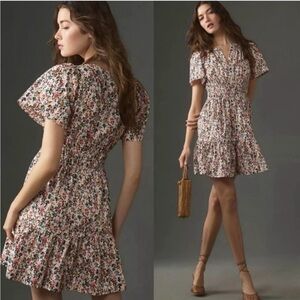 Anthropologie Somerset Mini Dress in Cotton Floral